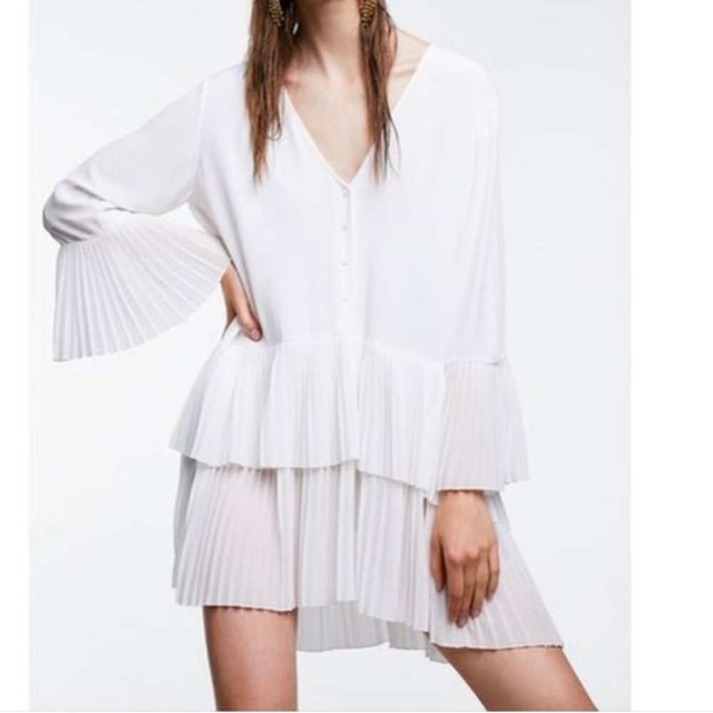 Zara Pleated Dress - Picture 5 of 7